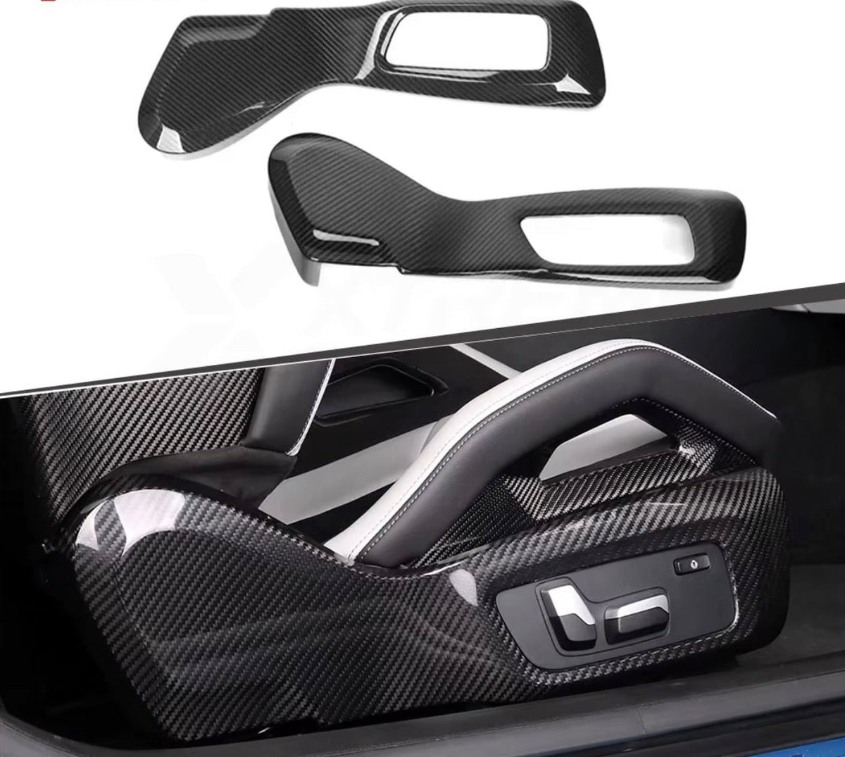 Stick On Seat Cover Carbon Seitlich (G-Reihe)