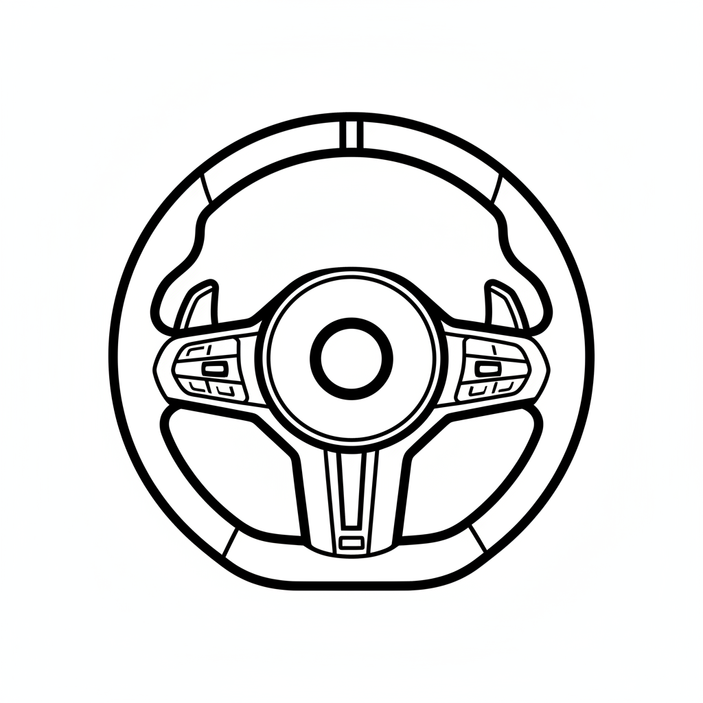 Bmw Lenkrad sportlich ohne Logo